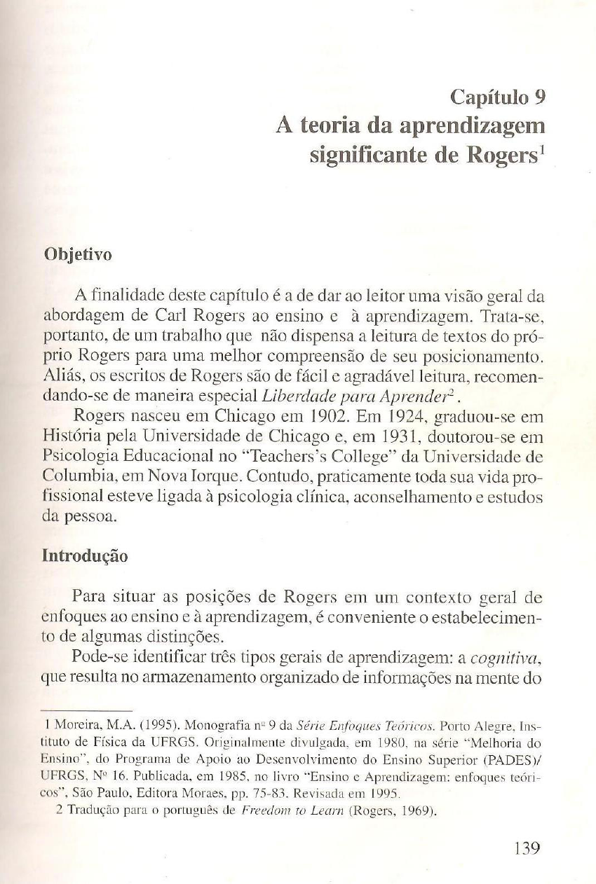 Unidade 2 Teorias De Aprendizagem - Teorias Da Aprendizagem