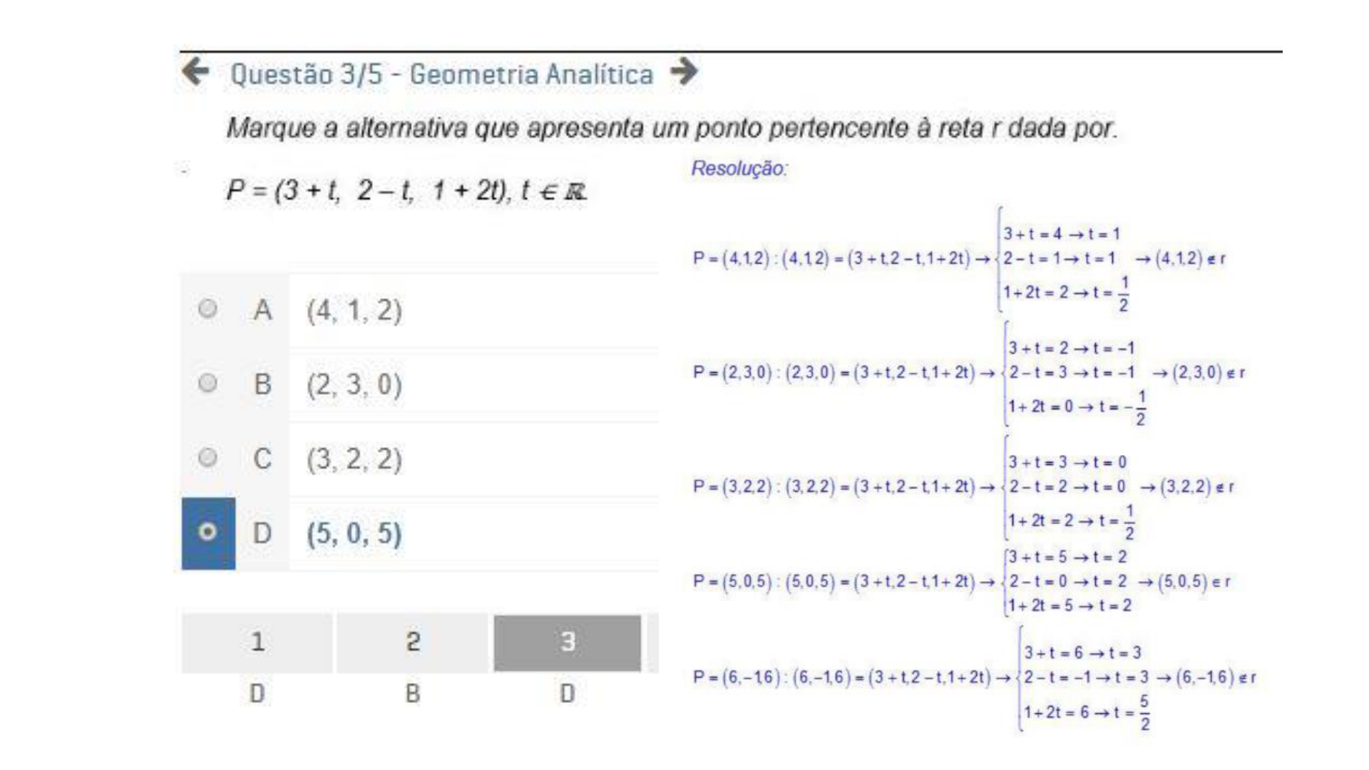 Apol 3 Geometria Analítica Geometria Analítica 2516