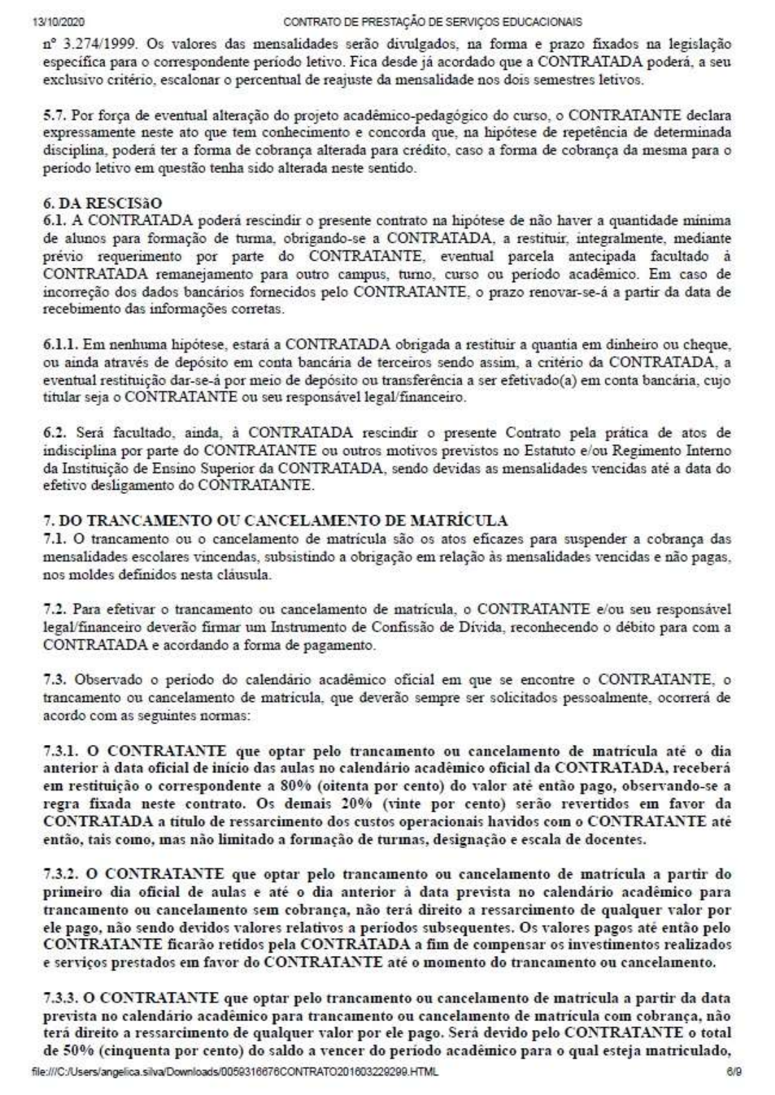 Confissão de Dívida Suellen Vaga 7, PDF