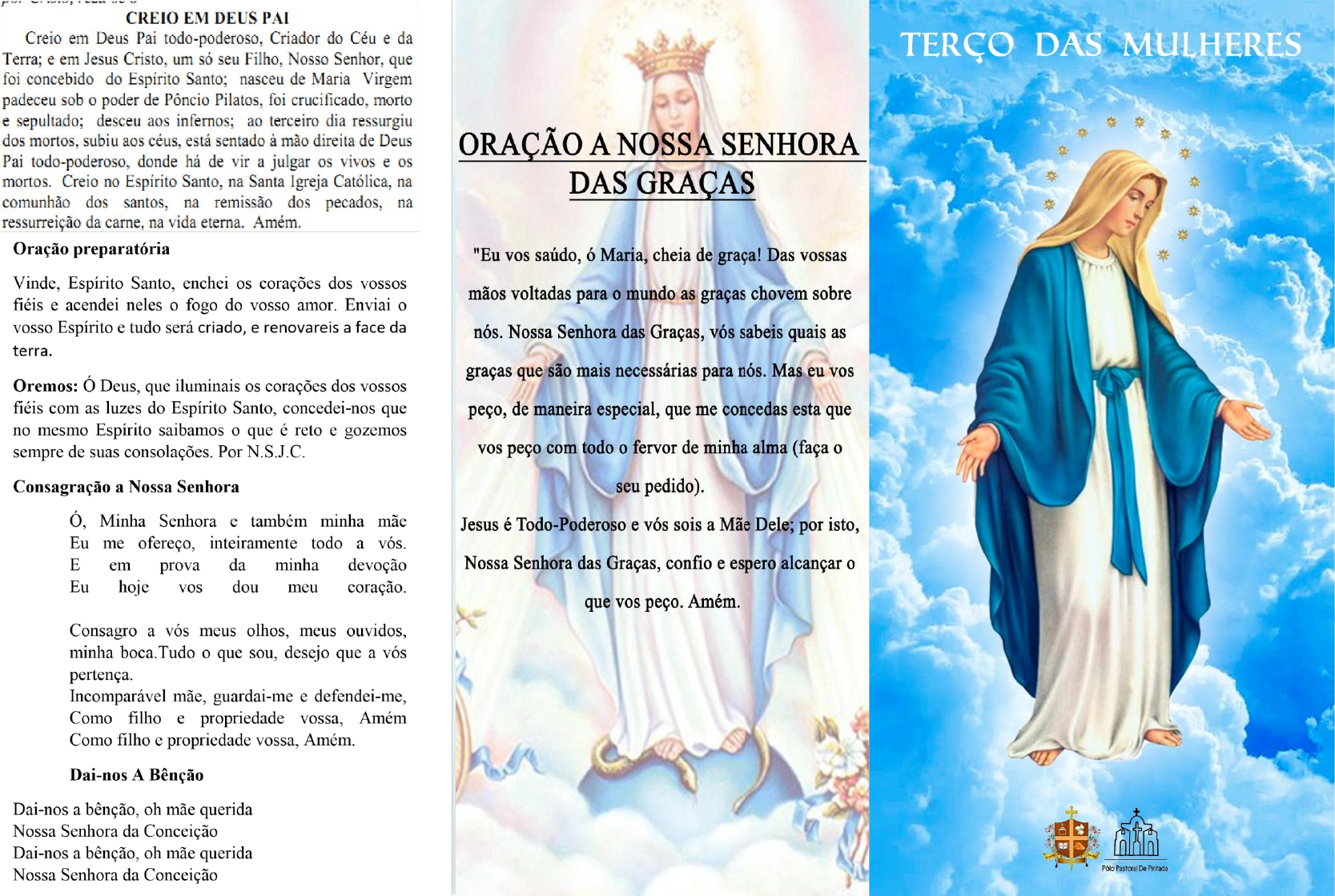 Grátis: Terço das mulheres (Folheto) - Material Claro e Objetivo em PDF  para Estudo Rápido