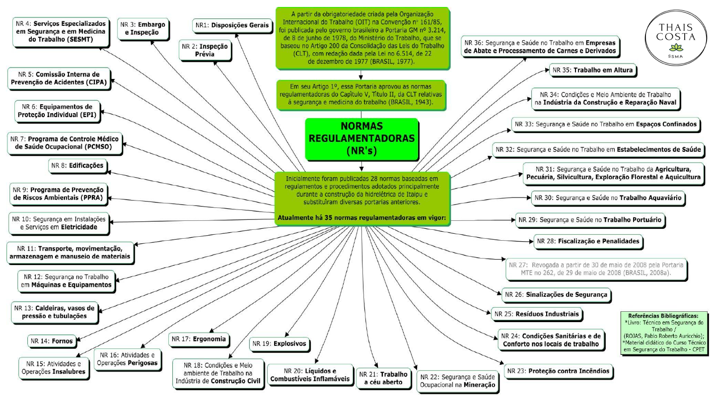 Normas Regulamentadoras Nr S Mapa Conceitual Normas Regulamentadoras