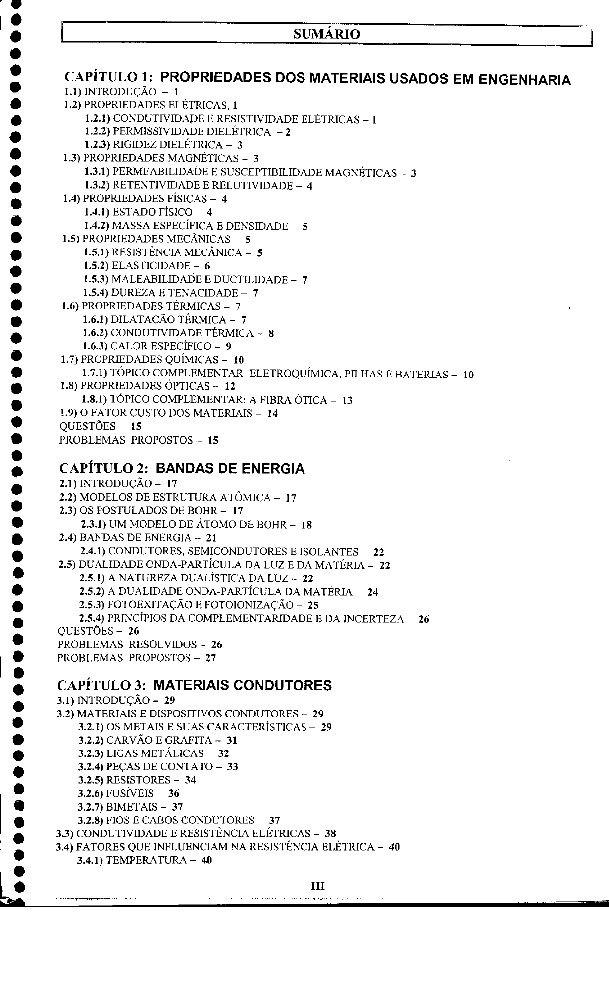 Capítulo 2: Propriedades e Princípios Físicos