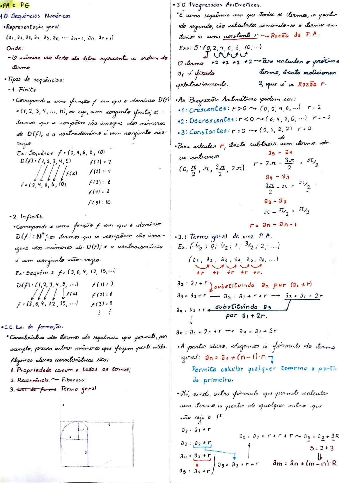 Resumo Pa E Pg Fundamentos De Matemática