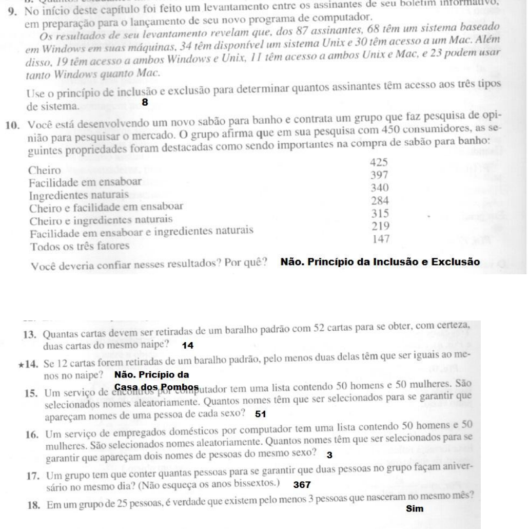 Exercicios Matematica Discreta - Matemática Discreta