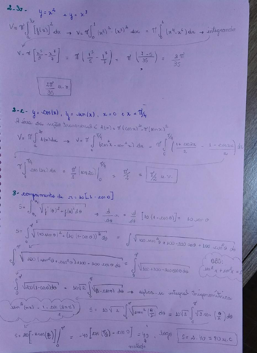 Trabalho 2 de Cálculo- Maria - Cálculo II