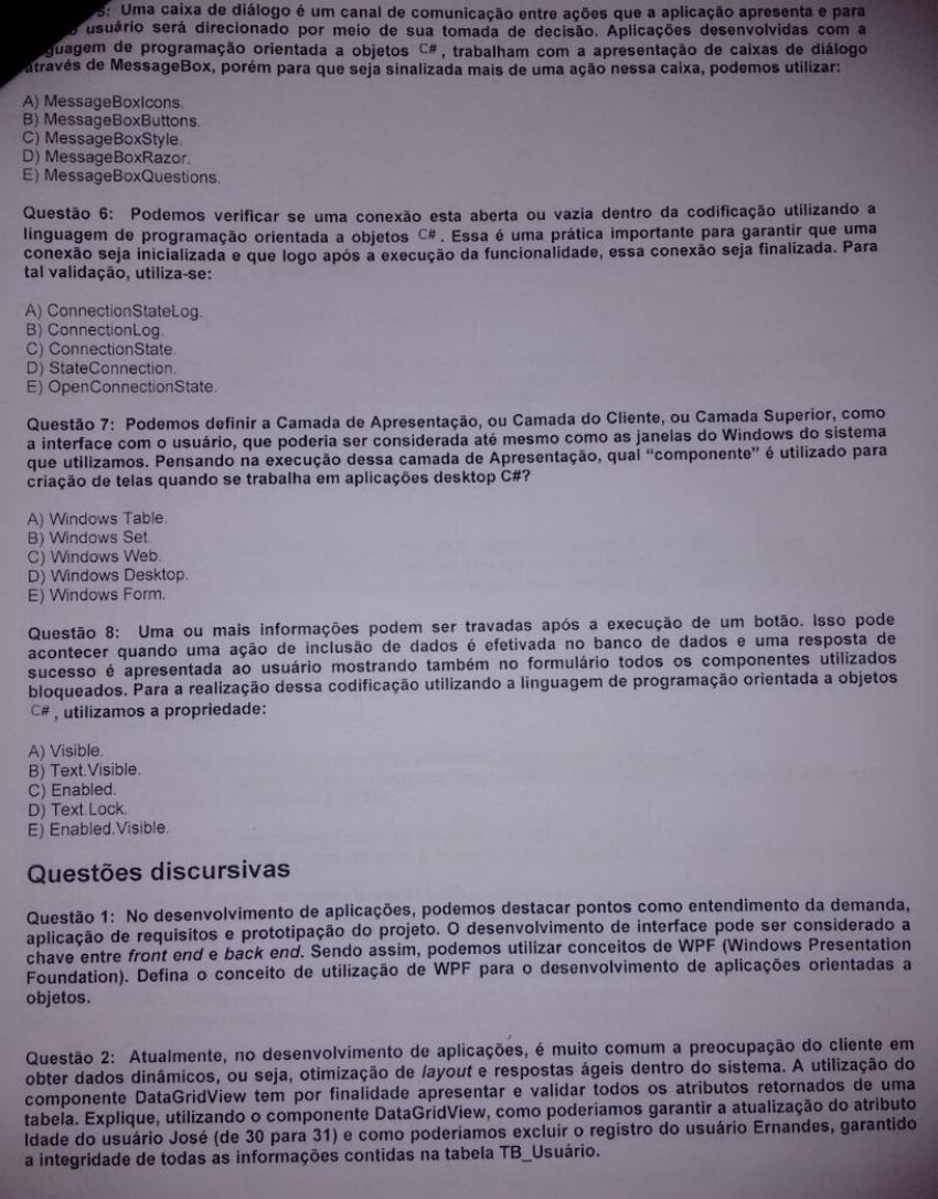 Programação orientado a objeto I - Programação Orientada A Objetos