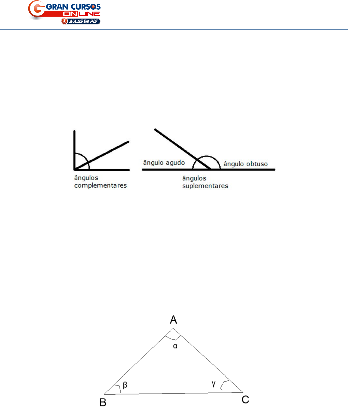 Ângulos Complementares e Suplementares, PDF