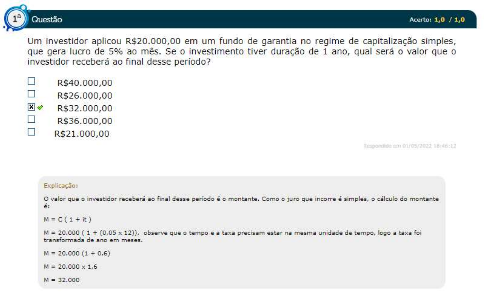 Regime De Capitalização Simples E Composto Exemplos