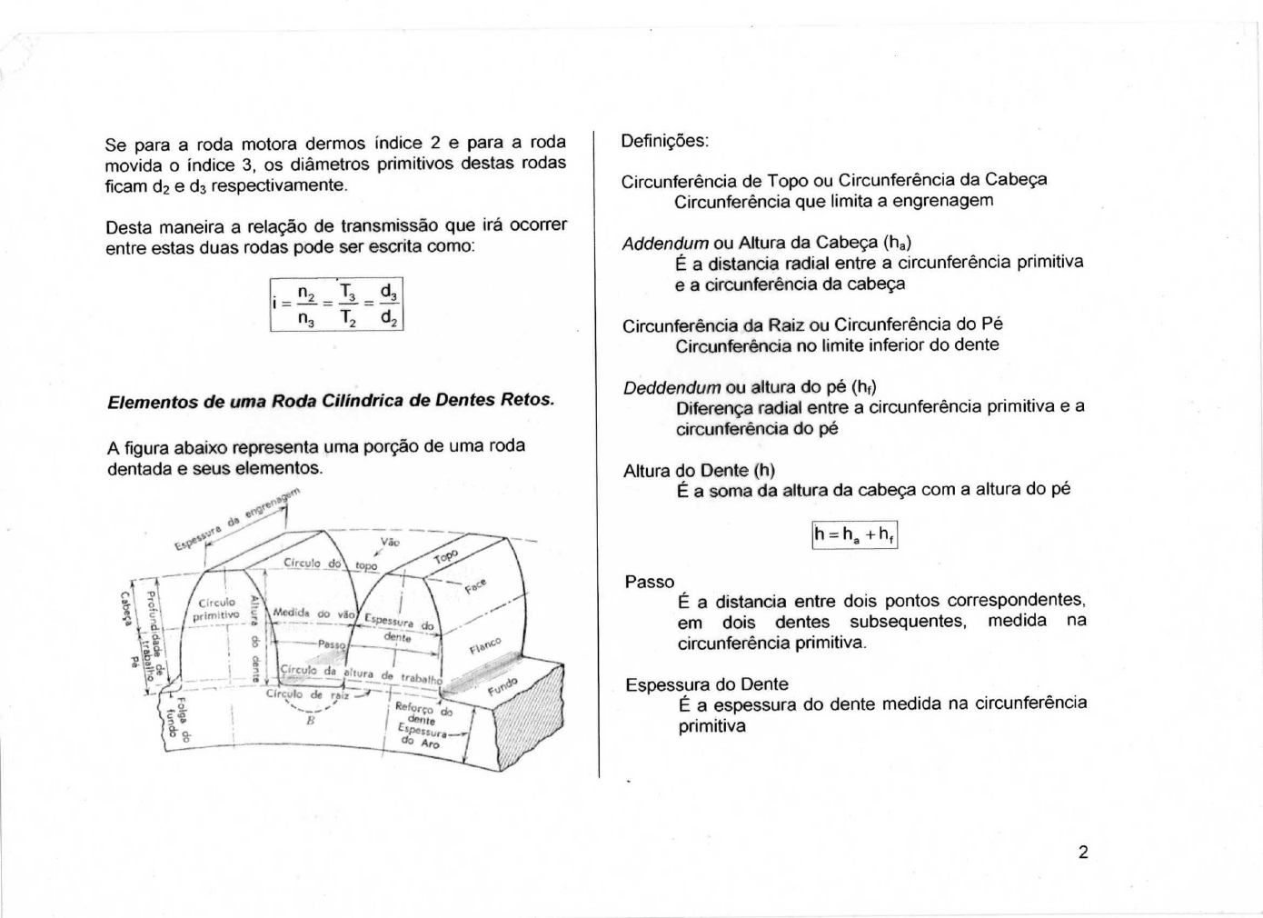 Engrenagem Elemento De Máquinas