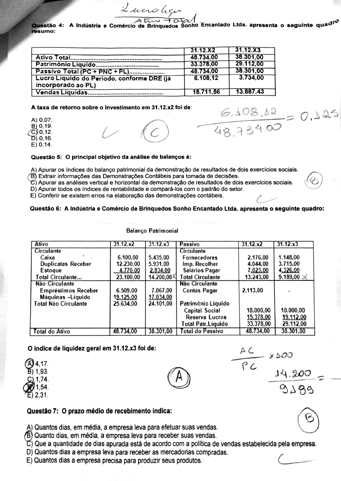 Analise De Demonstrações Contabeis Análise Das Demonstrações Contábeis 1591