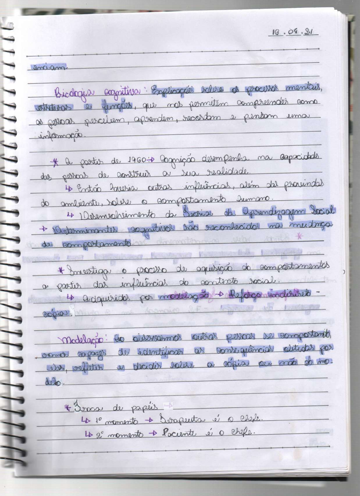 Teoria Social Cognitiva Psicologia