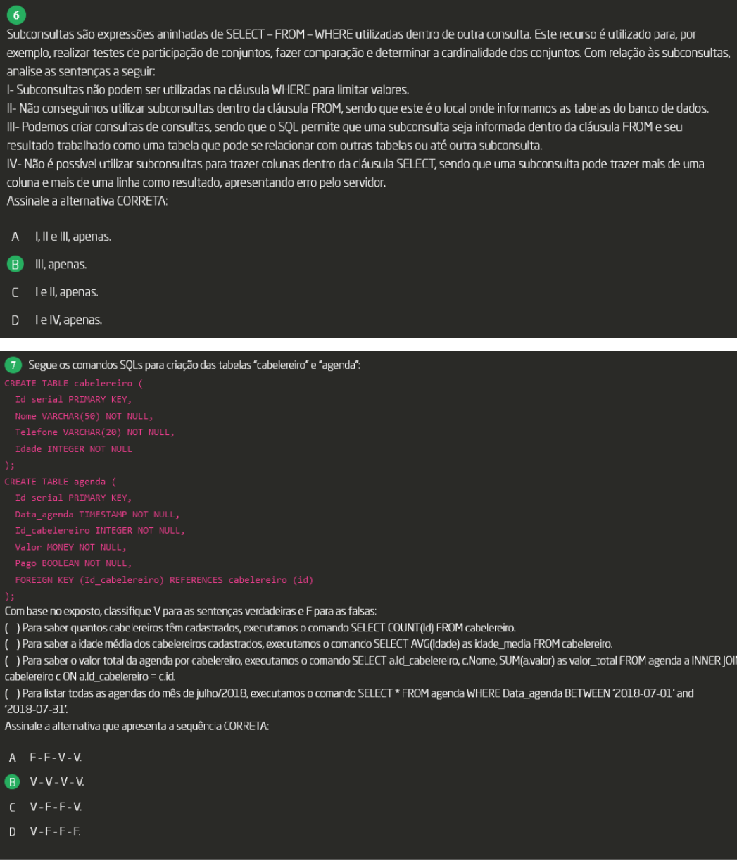 Grátis: Avaliação II - BD - Material Claro e Objetivo em PDF para