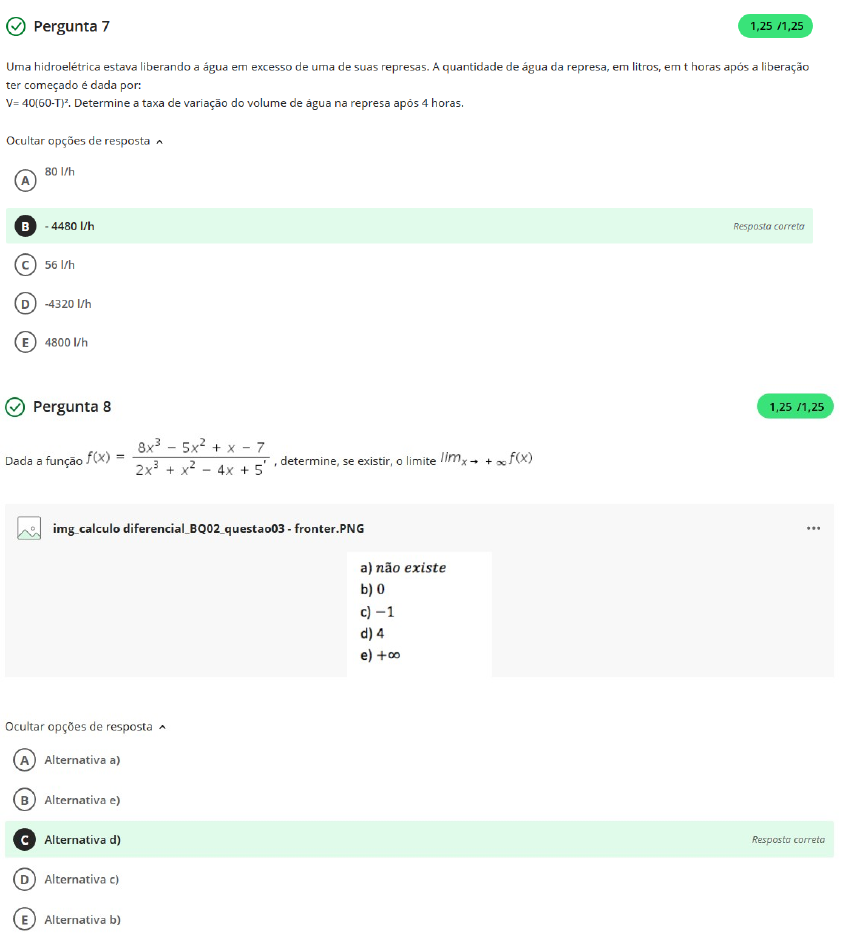 Avalia o aol 3 c lculo diferencial i c lculo i