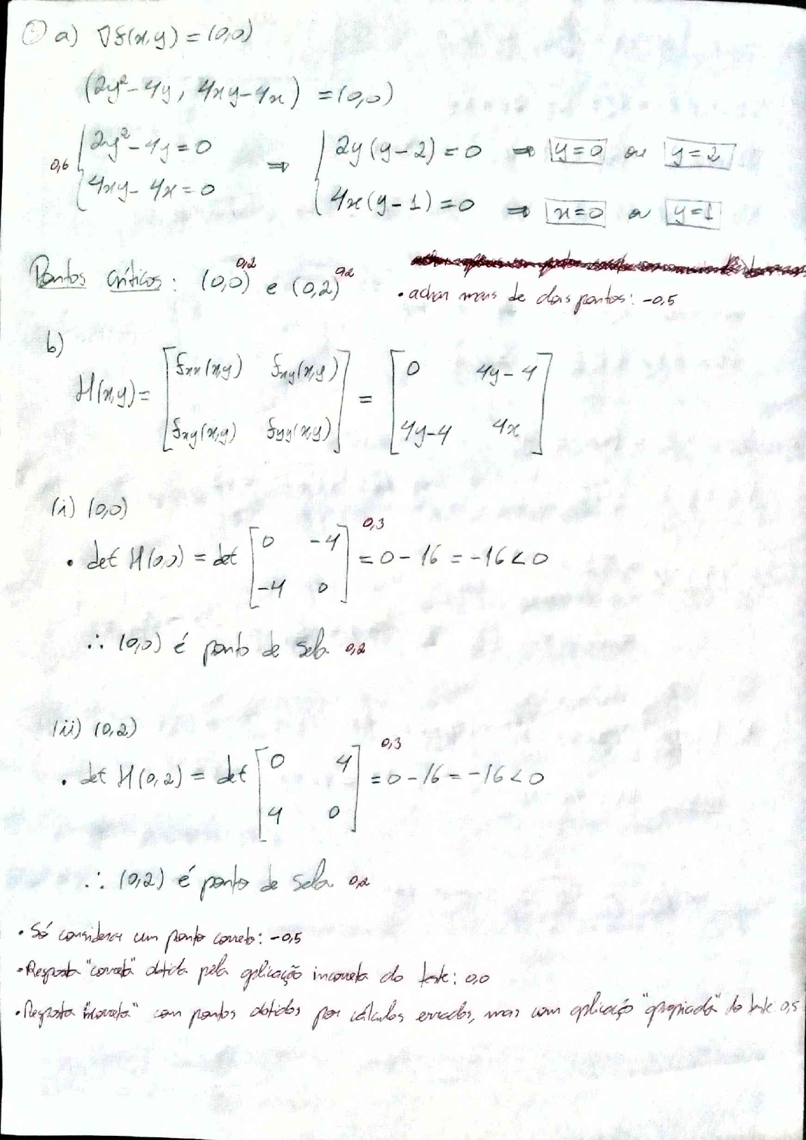 Gabarito P2 Calculo 2b 2019 1 Pedro Roberto Turma C Cálculo Ii