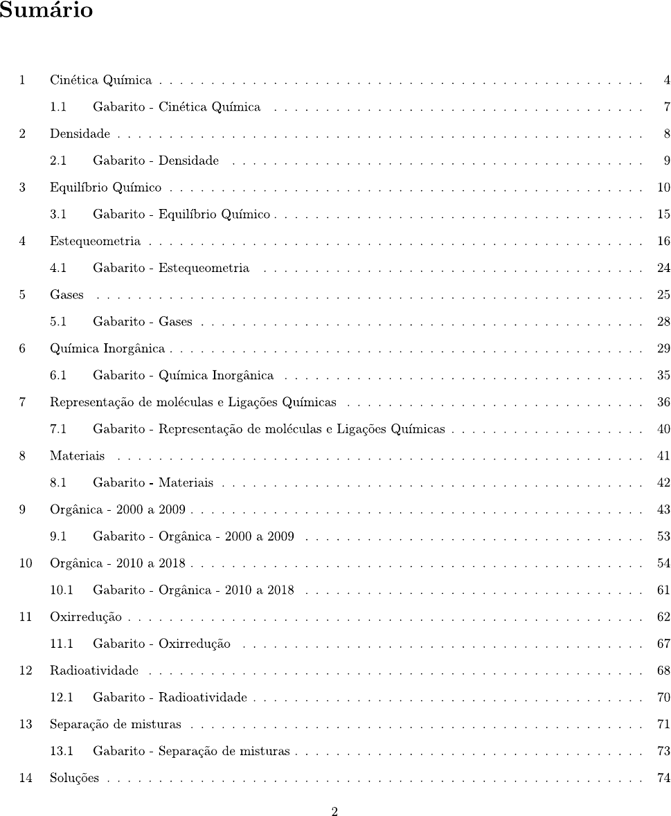 Grupo De Exatas Quimica FUVEST2 - Fuvest