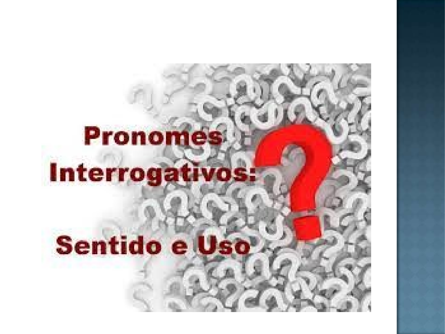 Pronome interrogativo  Materias para concurso, Portugues para