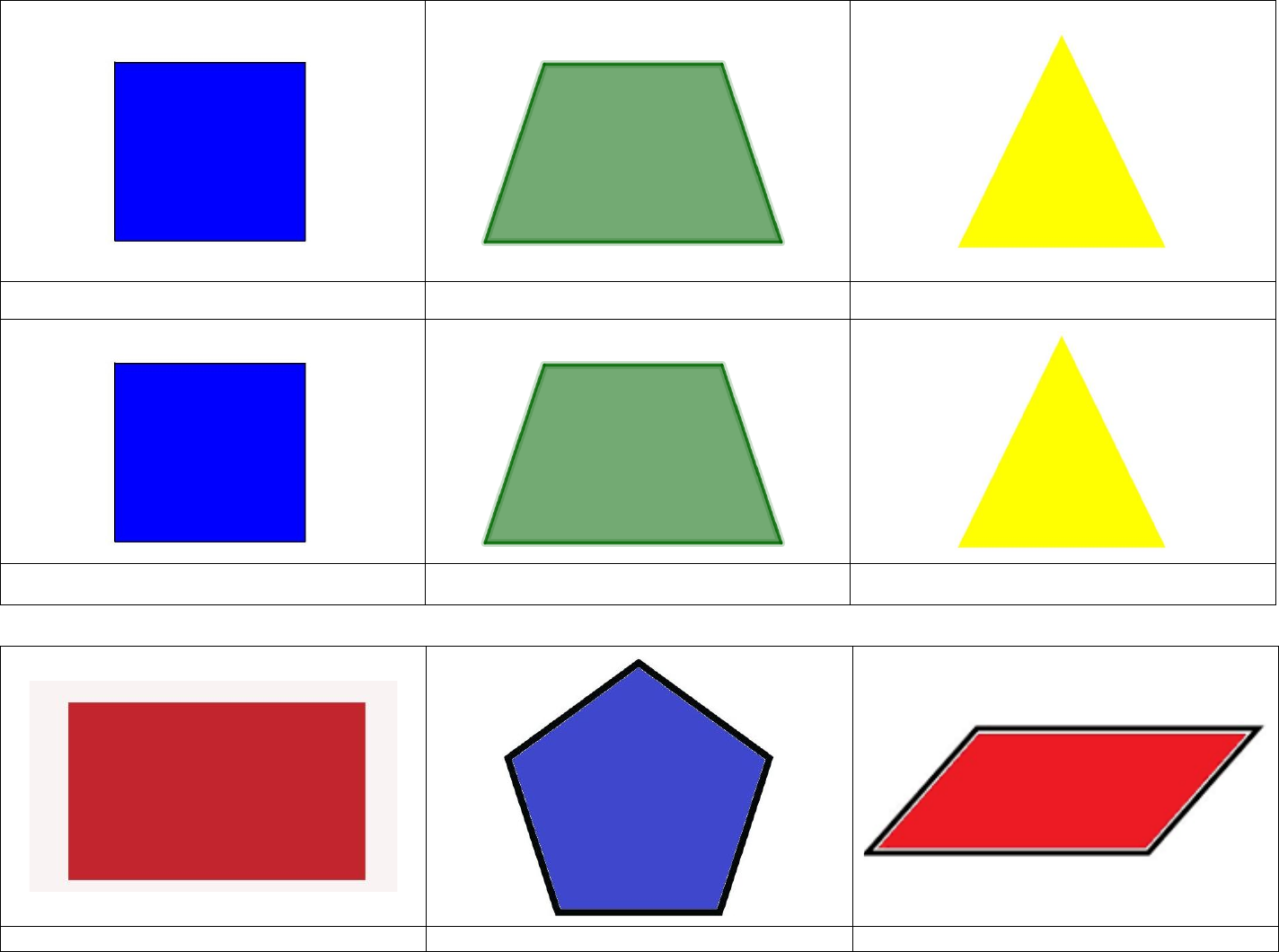 Jogo da Memória- Formas Geométricas