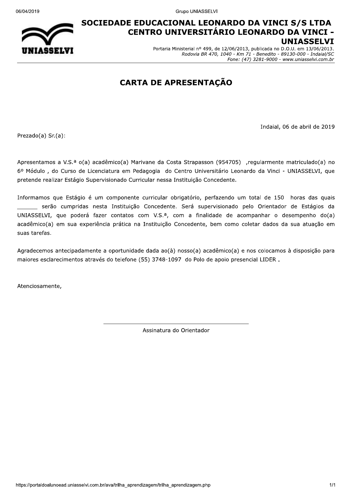 Carta De Apresentacao 7621