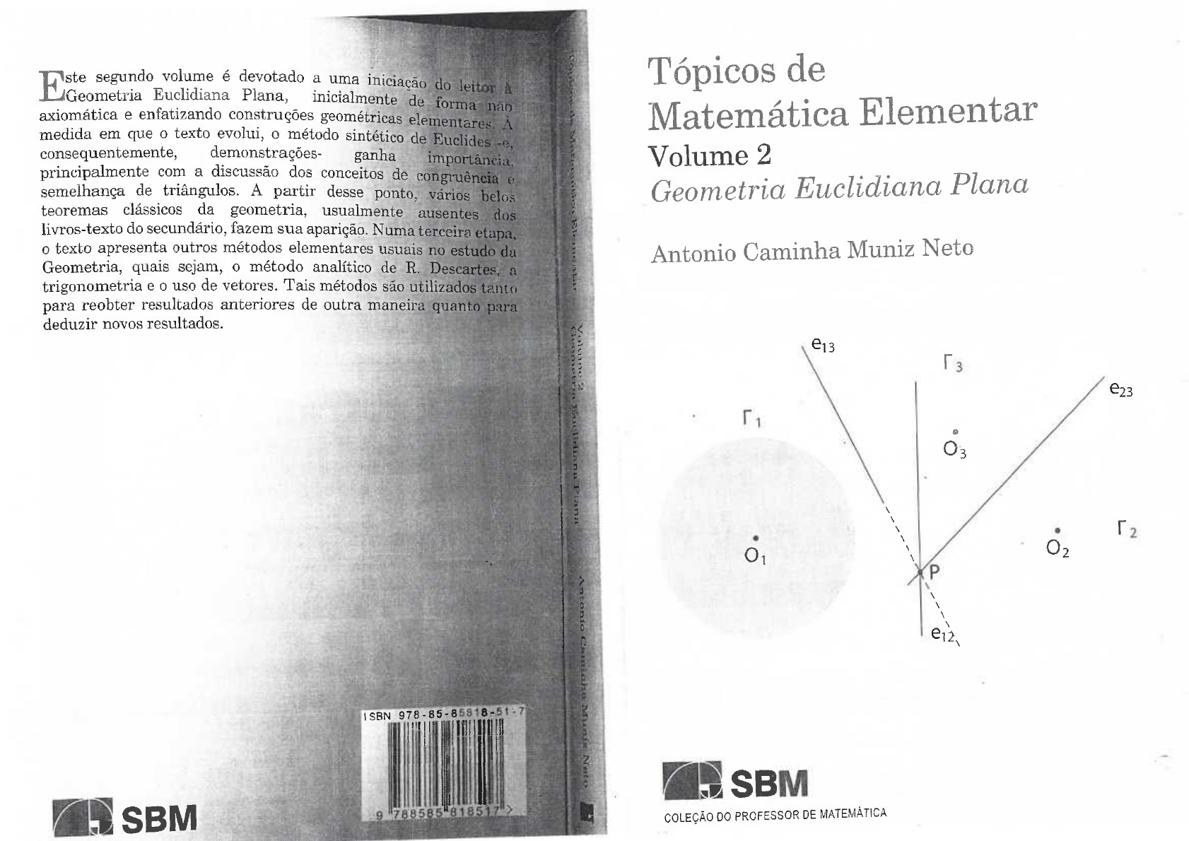 T Picos De Matem Tica Elementar Volume Geometria Euclidiana Plana By Antonio Caminha Muniz