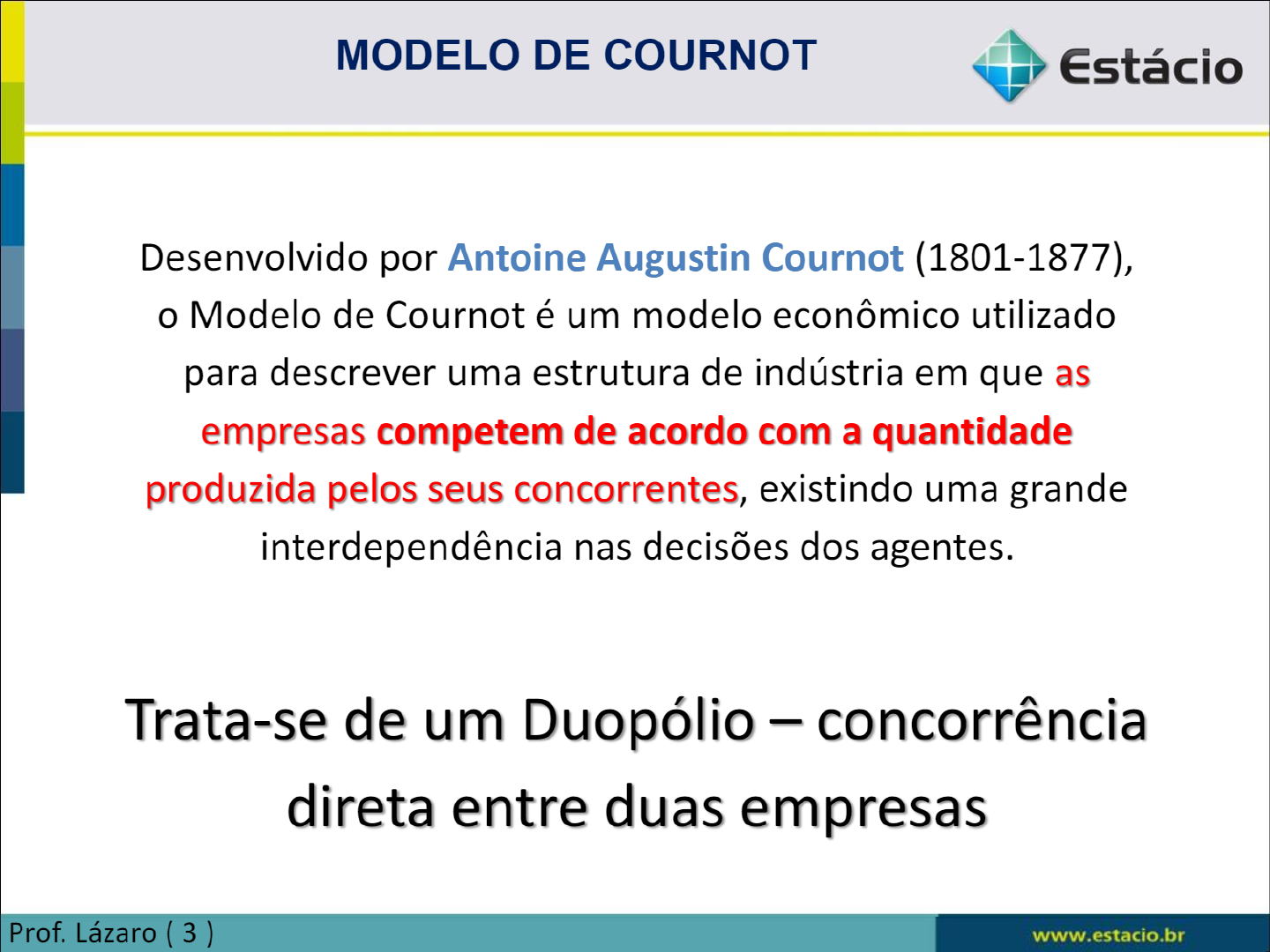 Modelo de Cournot - Teoria dos Jogos