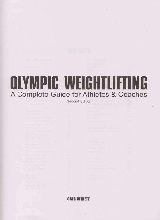 Olympic Weightlifting A Complete Guide for Athletes & Coaches 2nd edition Metodologia de Treino