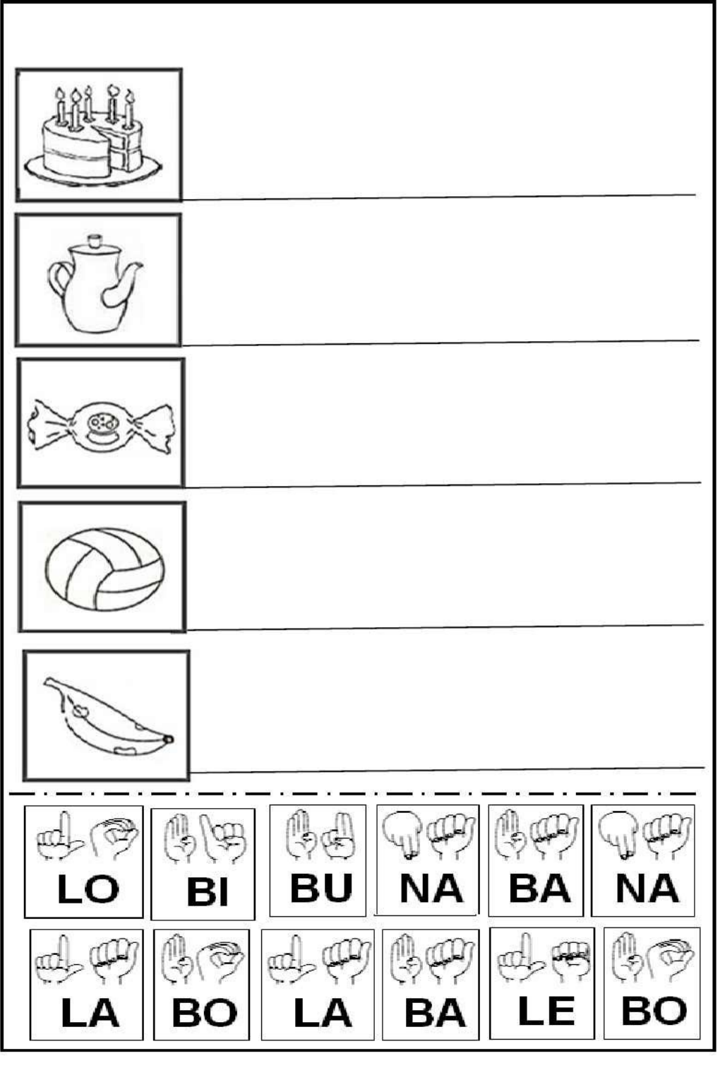 ATIVIDADE LETRA B ALFAB - Educação Especial