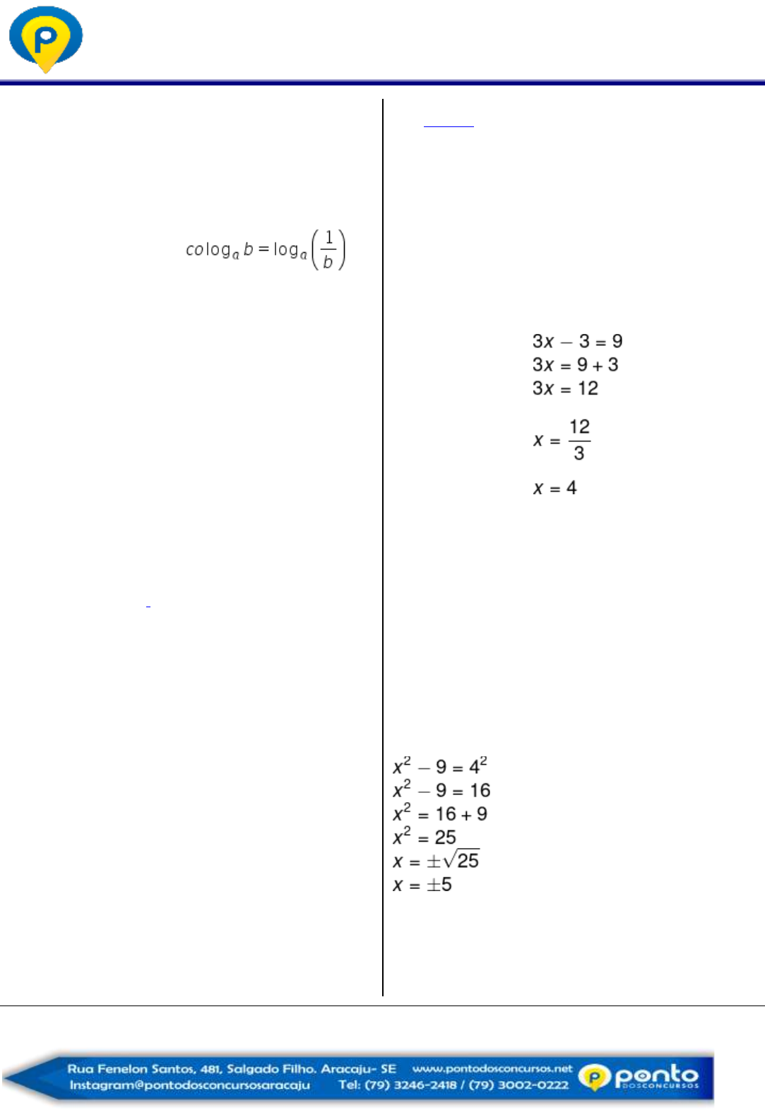 Sentenças matemáticas e notação algébrica II - 12 