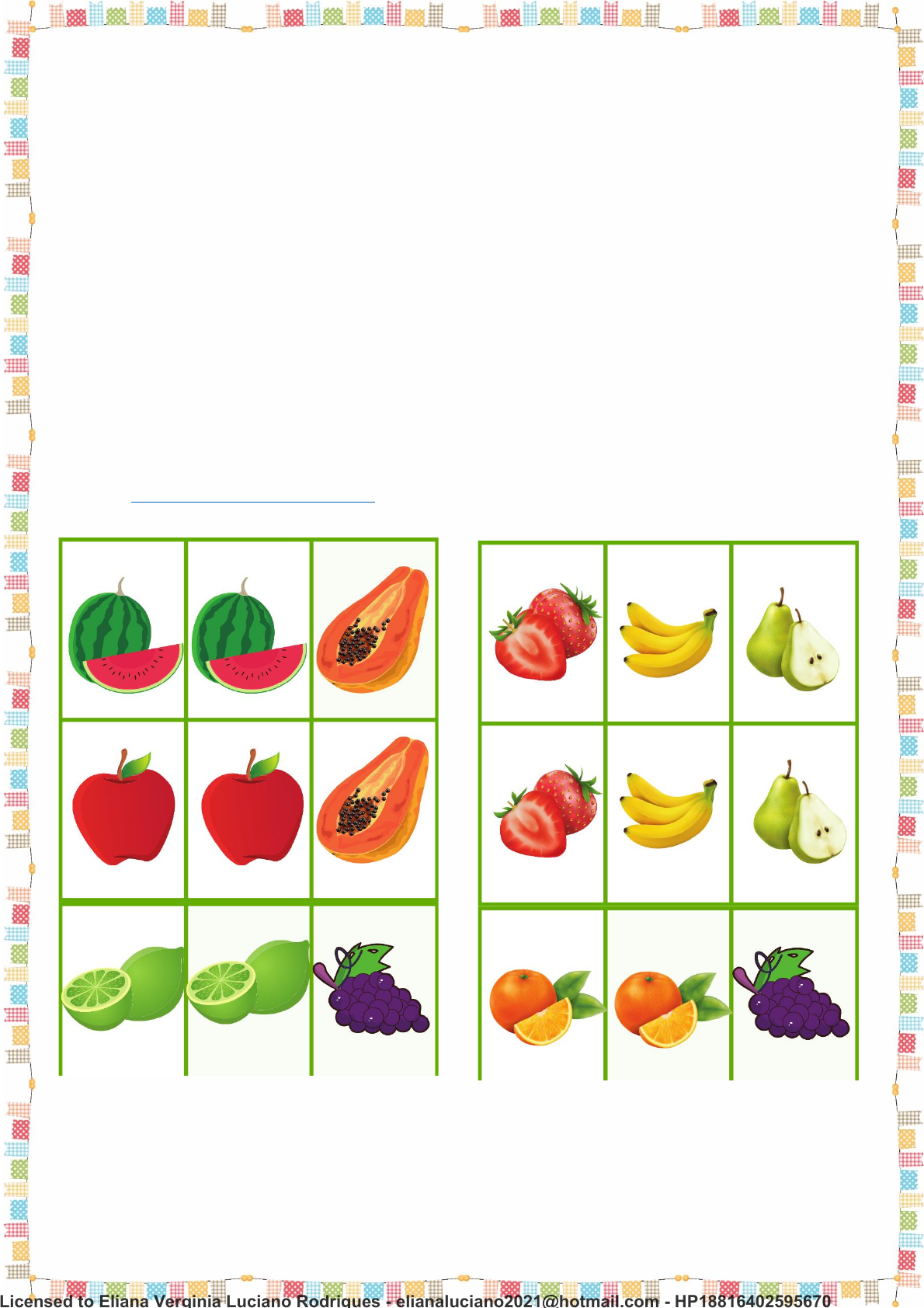 Verduras e legumes  Jogo da memoria frutas, Frutas para colorir, Atividades