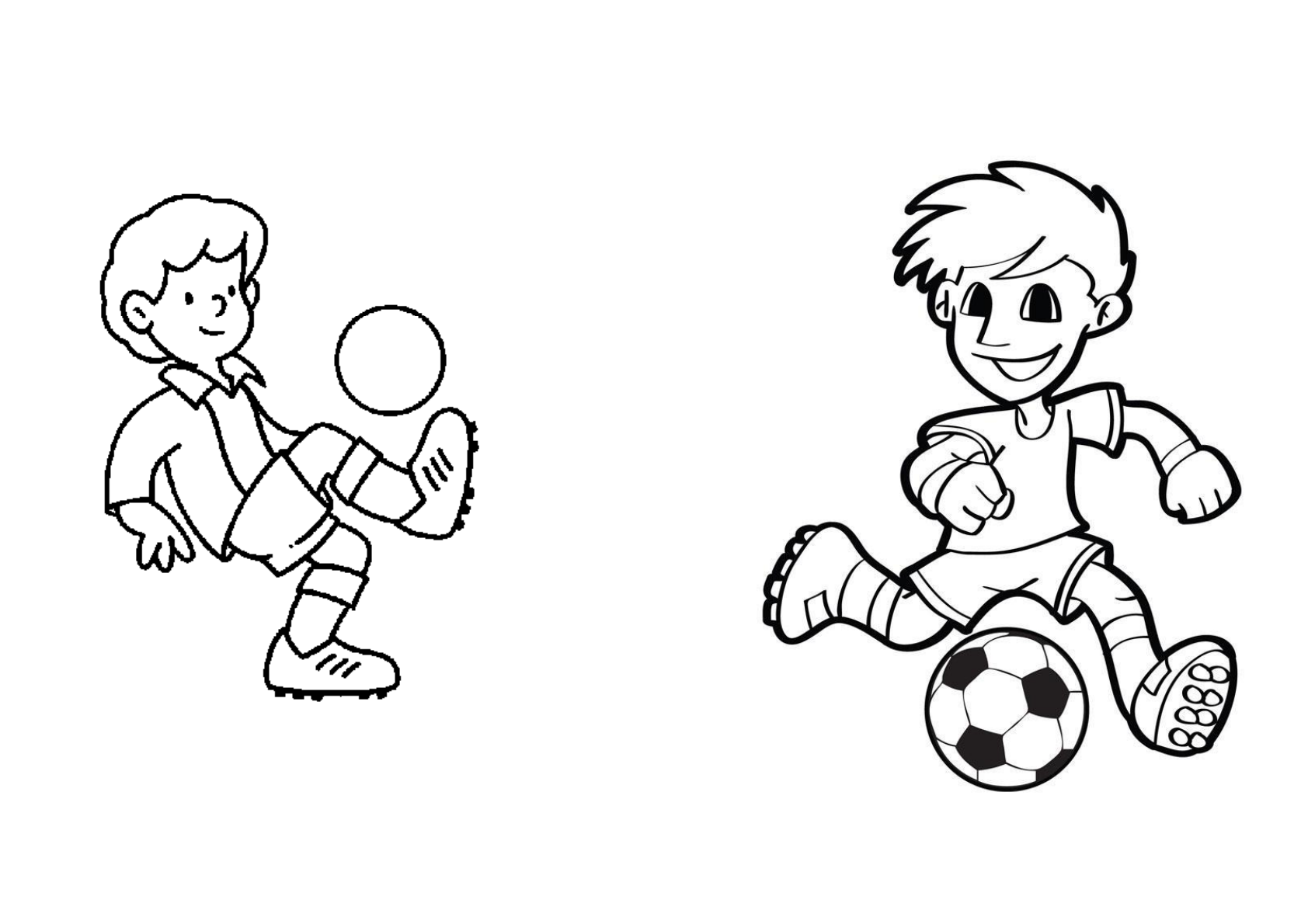 Desenhos de Futebol para colorir - Páginas para impressão grátis