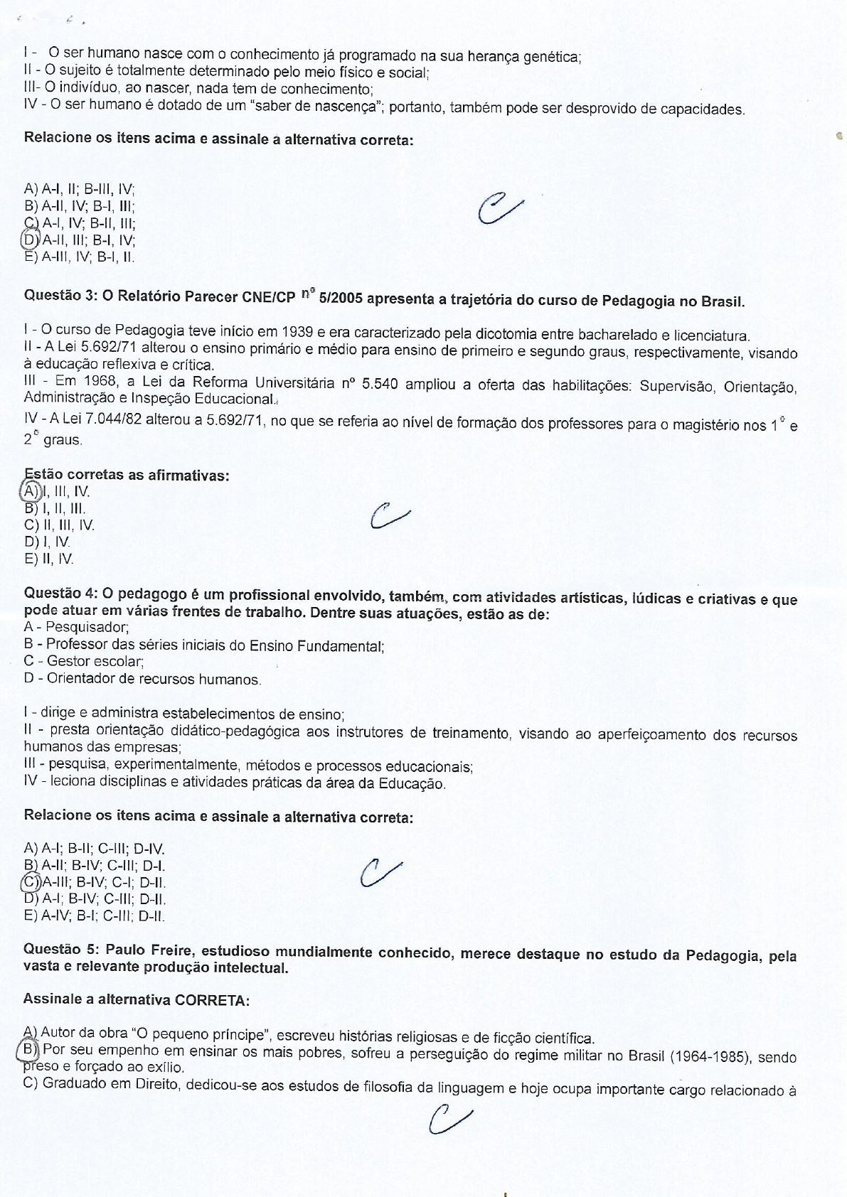 Simulado Para Concurso De Pedagogia Com Gabarito Modisedu 7965