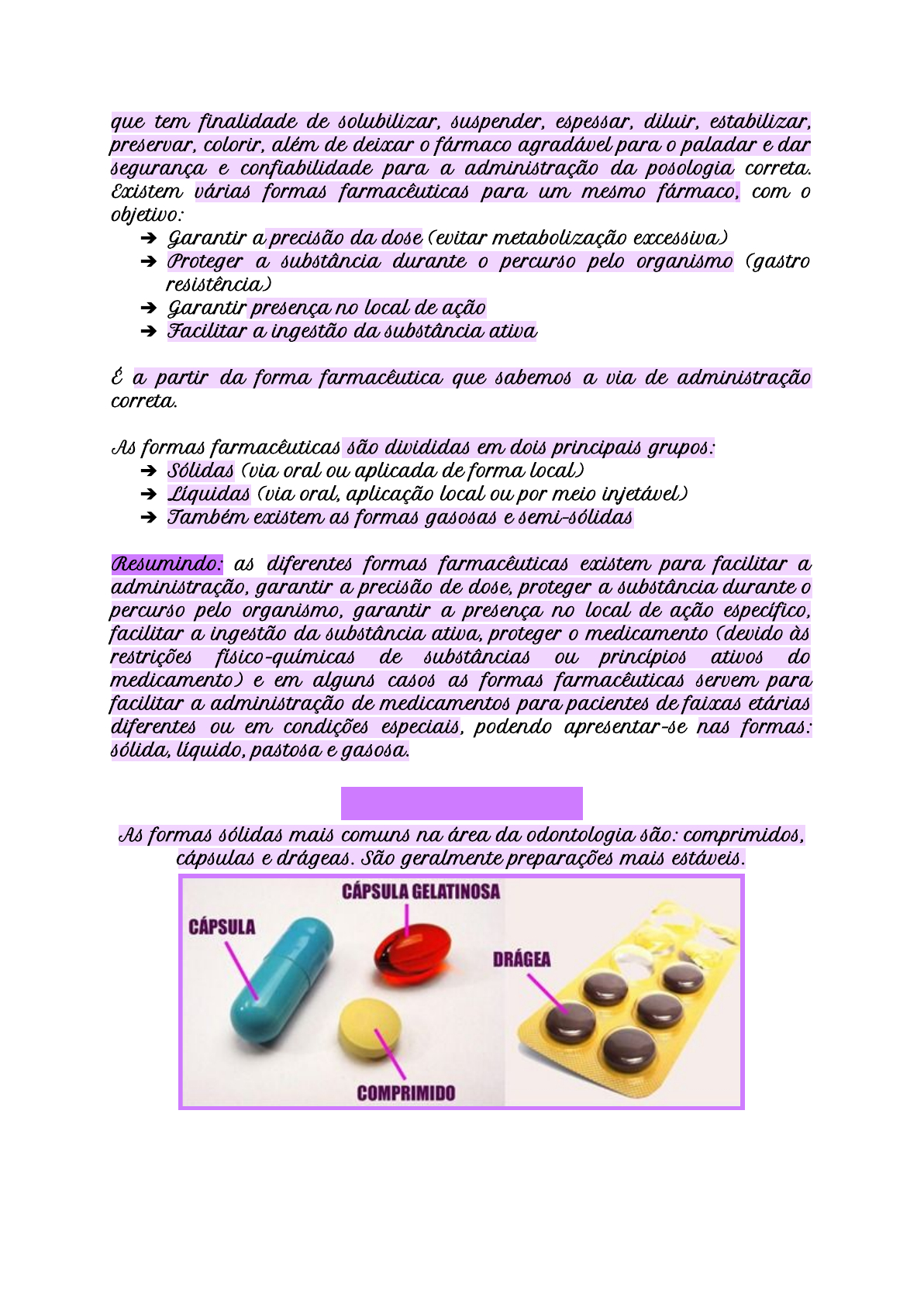desenho de Medicamentos em cápsulas para colorir