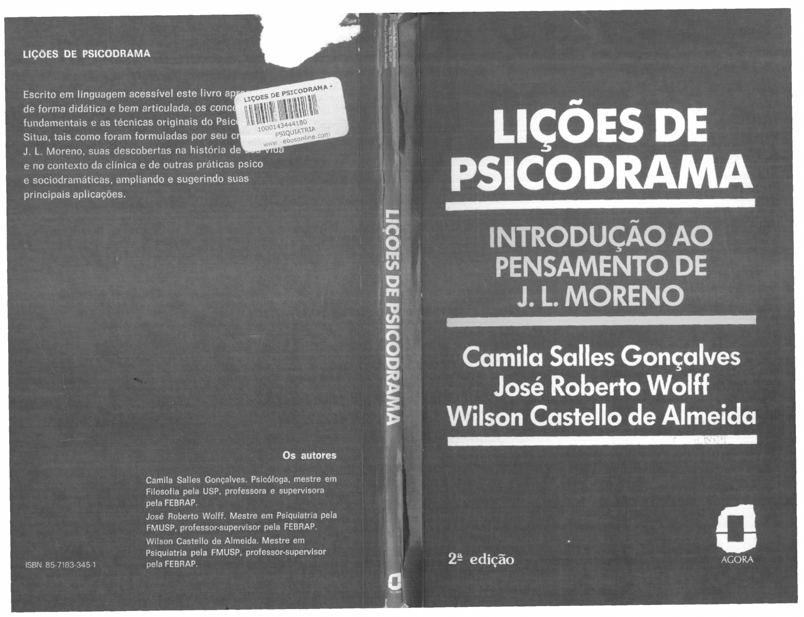 LIÇÕES DE PSICODRAMA - Processos Psicologicos Basicos I