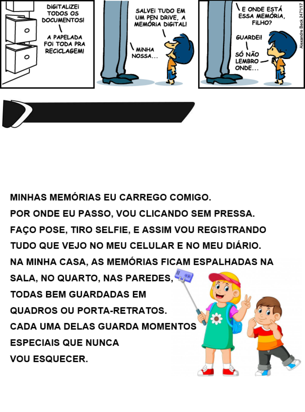 Atividade de História - Memórias e Tradições - 2º e 3º ano