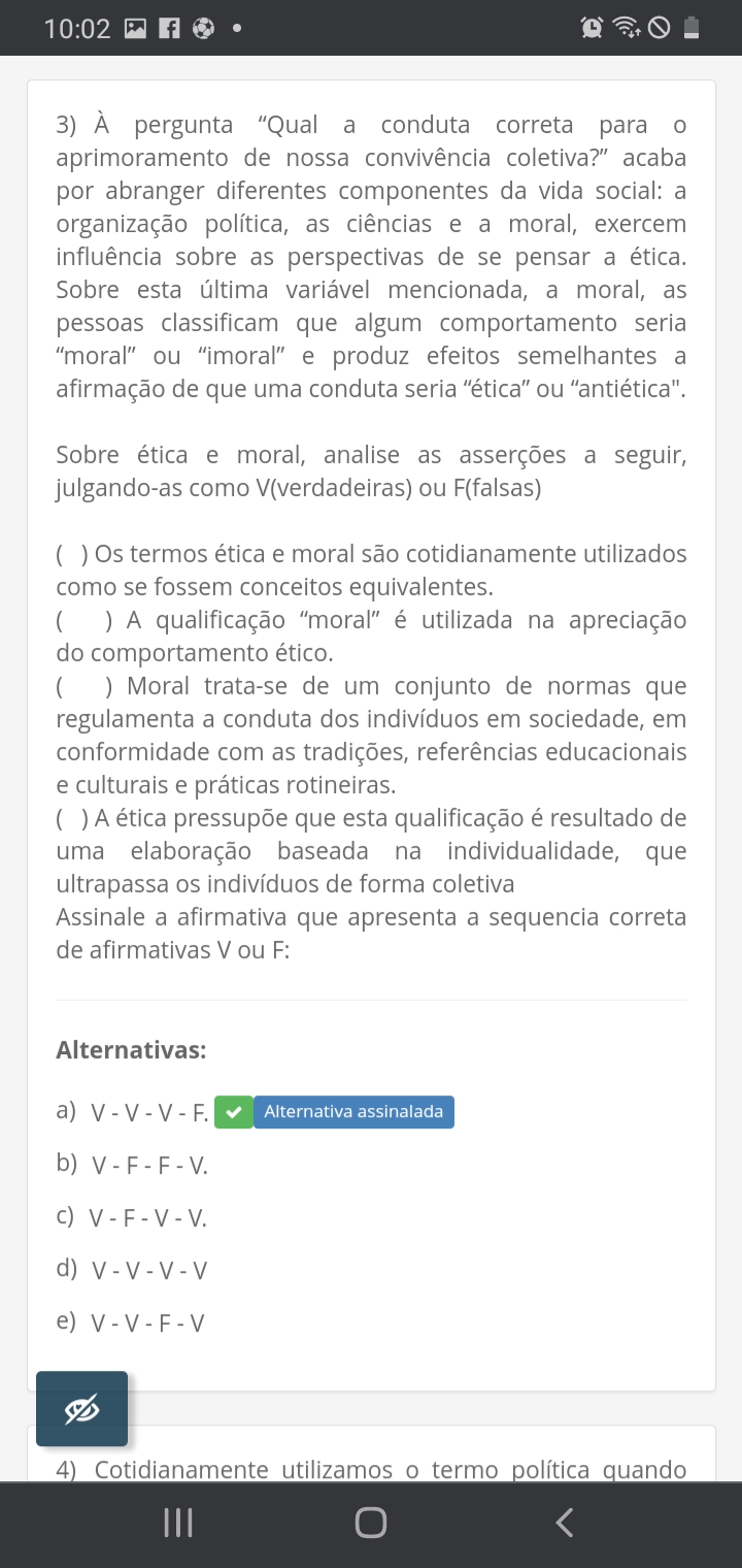 Av2 Sociedade Brasileira E Cidadania A - Pedagogia