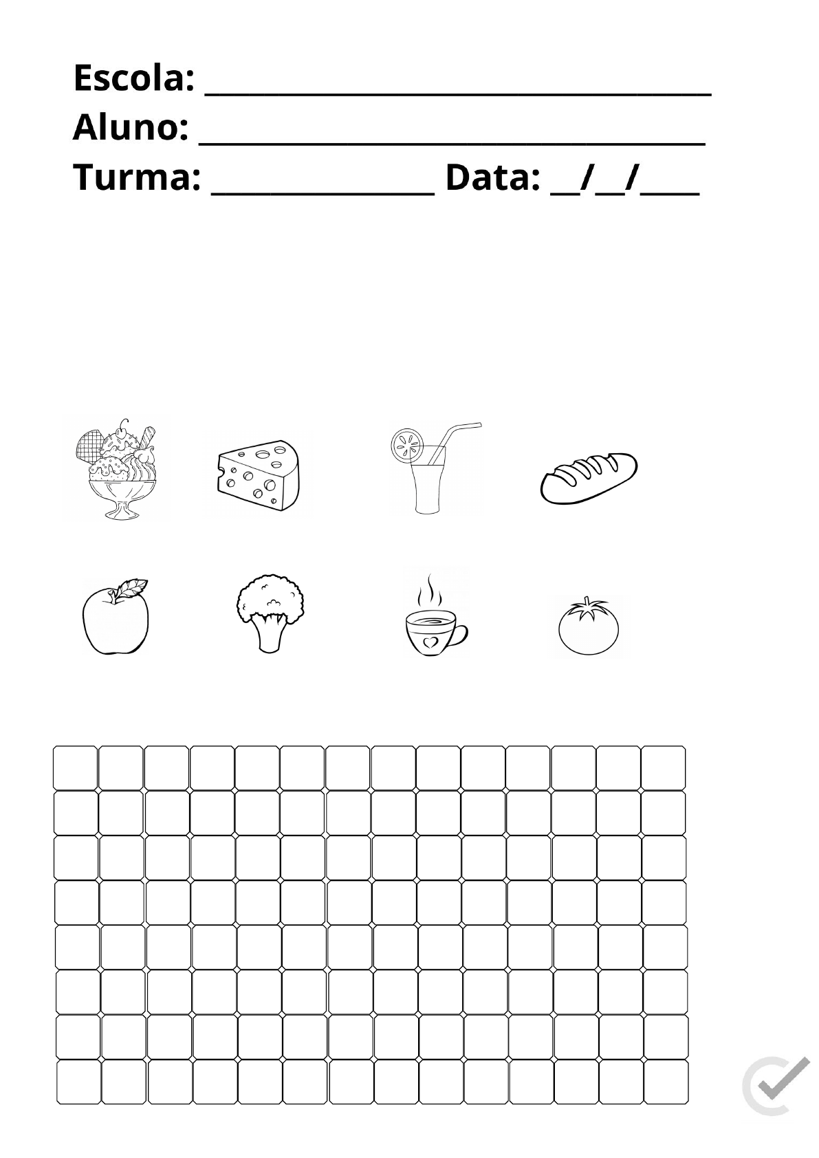 Caça-palavras simples 1 worksheet