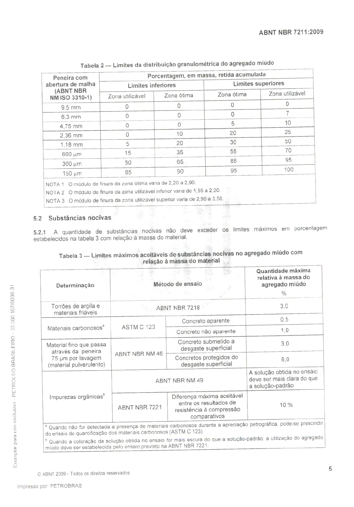 NBR 7211 - 2009 - Fundações