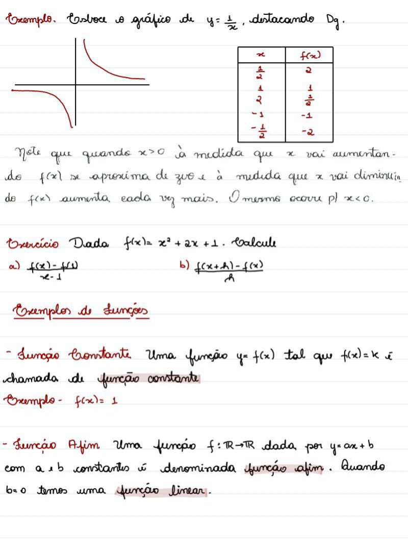 Resumo Cálculo 1 1 E 2 Unidade Cálculo Diferencial E Integ