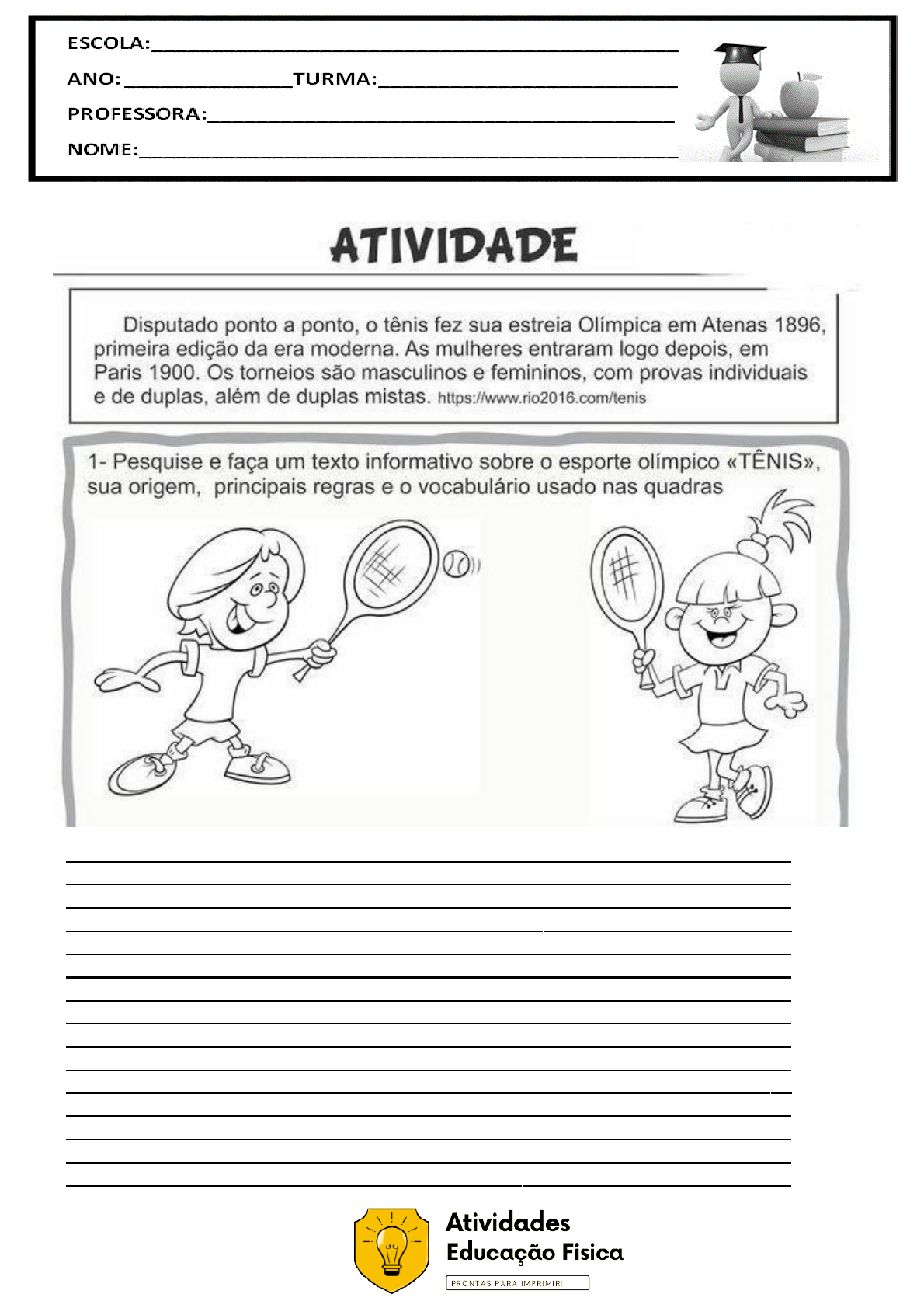 ATIVIDADES DE EDUCAÇÃO FISICA - Estágios Vivenciais