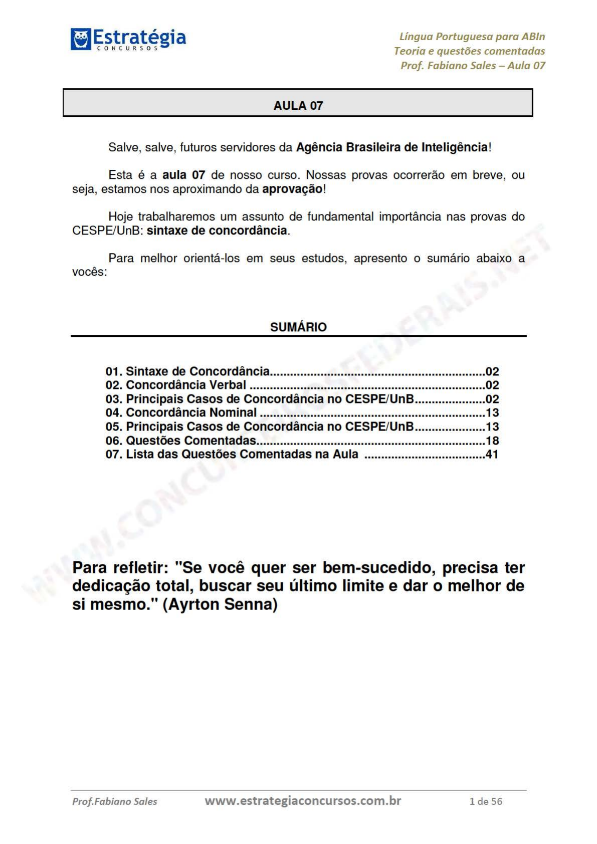 Concurso Transpetro: aula de Português  Concordância verbal: de A a Z 