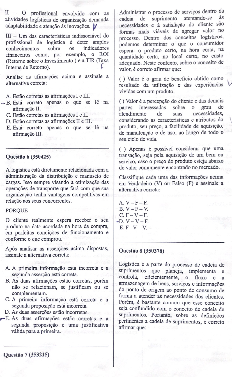 Prova Presencial Unopar Teorias E Praticas Do Curriculo