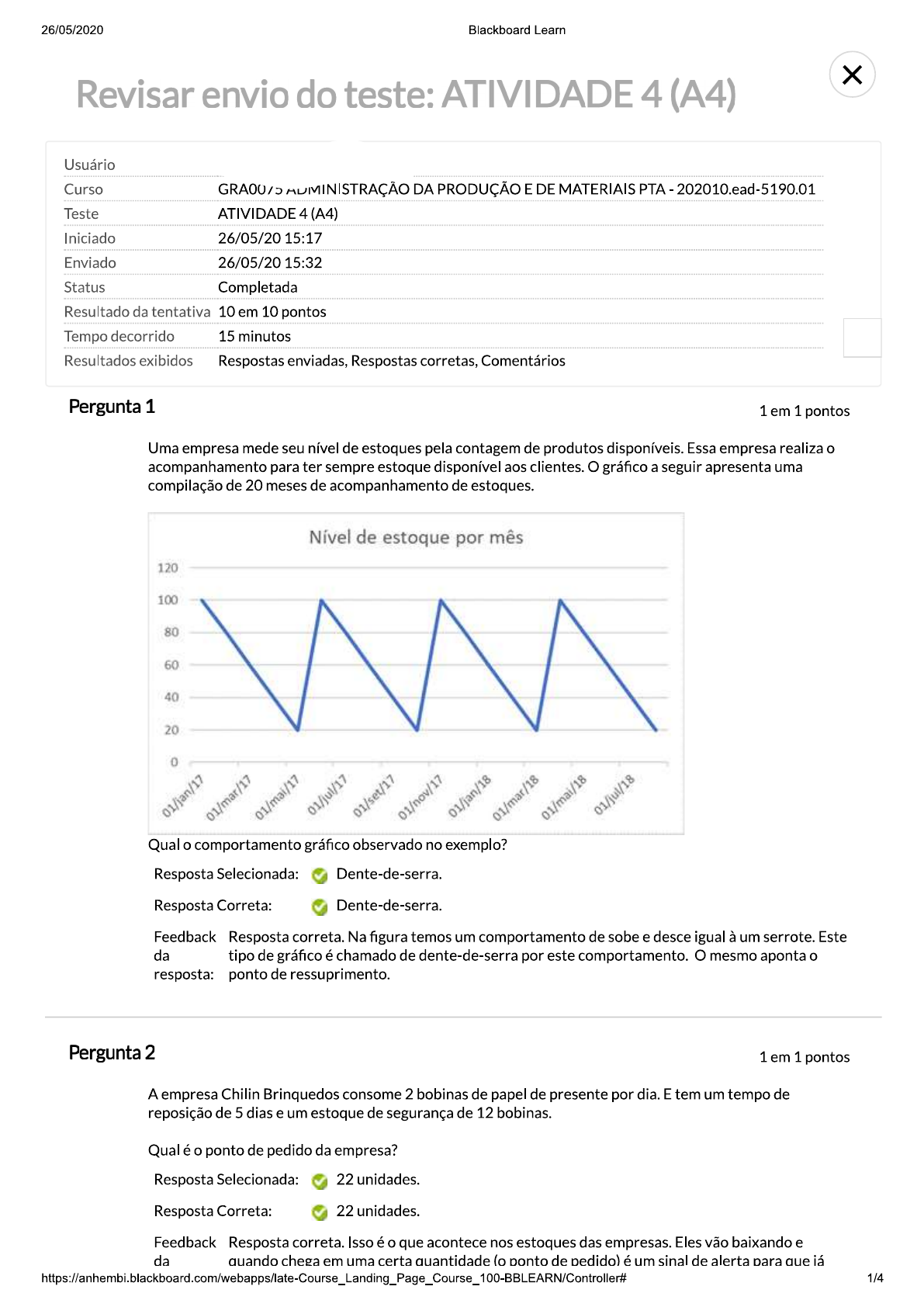 Administracao Da Producao E De Materiais Atividade 4 Administração 0805