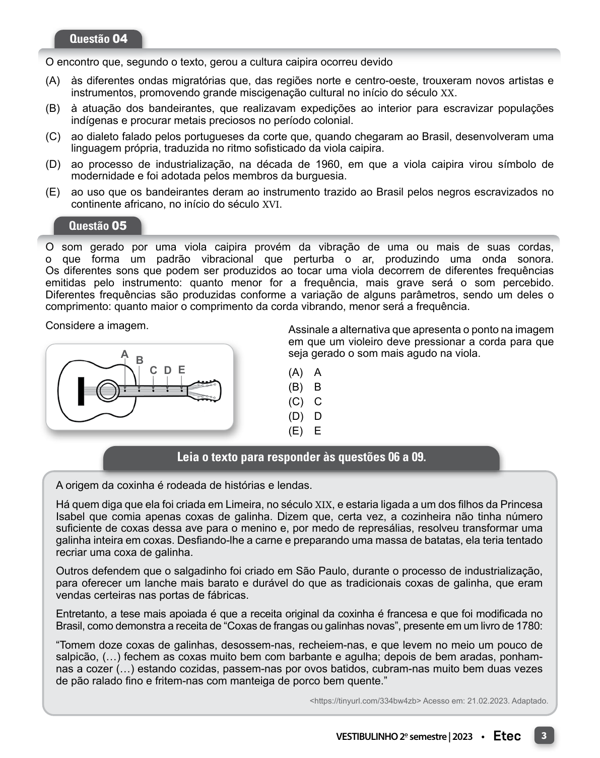 Prova ETEC 2023: O que estudar? Apostilas e Simulados e Conteúdos