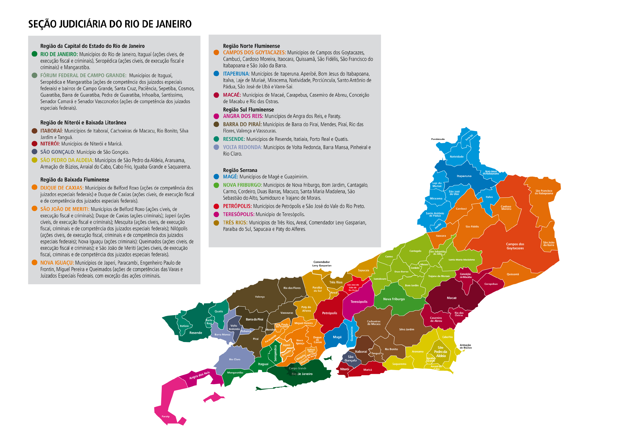 Mapa Jurisdicao Federal Do Estado Do Rio De Janeiro Responsabilidade