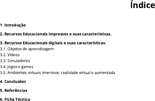 Material de Estudos  Conhecendo e explorando recursos