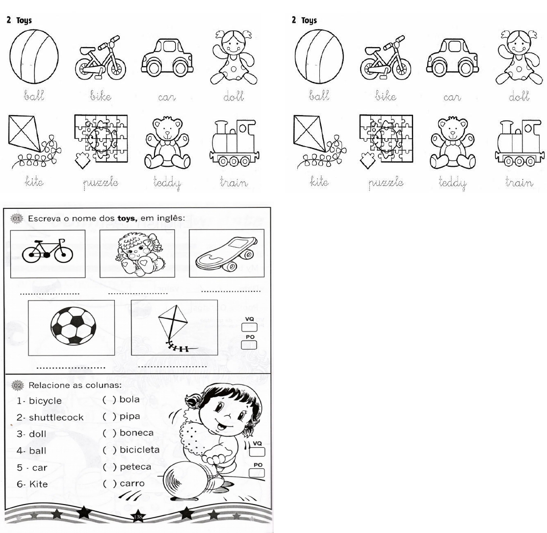 Brinquedos em Inglês  Nome dos Brinquedos em Inglês 