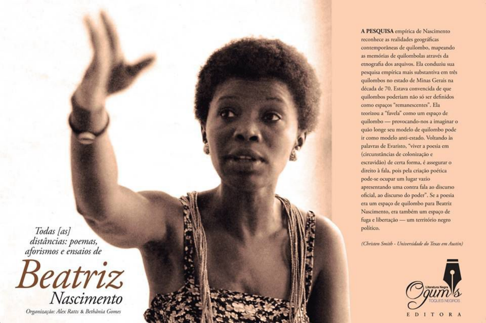 Todas (as) distâncias poemas, aforismos e ensaios de Beatriz Nascimento by  Alex Ratts e Bethania Gomes - Negritude