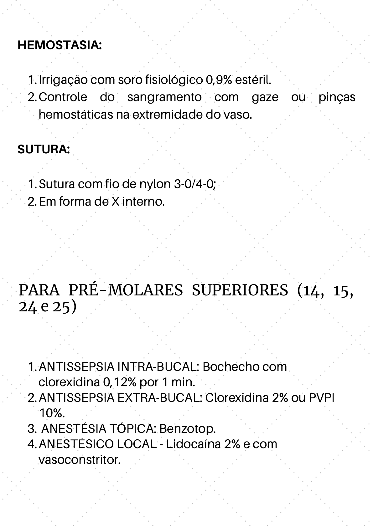 Protocolo de extração de todos os dentes - Cirurgia Buco-maxilo-facial