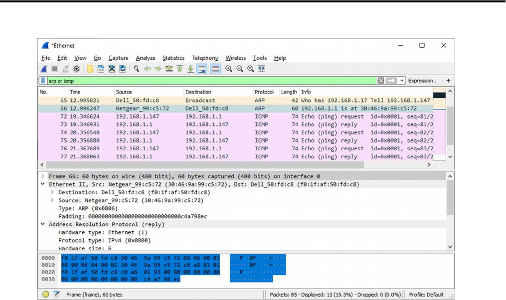 Atividade Análise Wireshark Ethernet parte 1 - Arquitetura de Redes de  Computadores