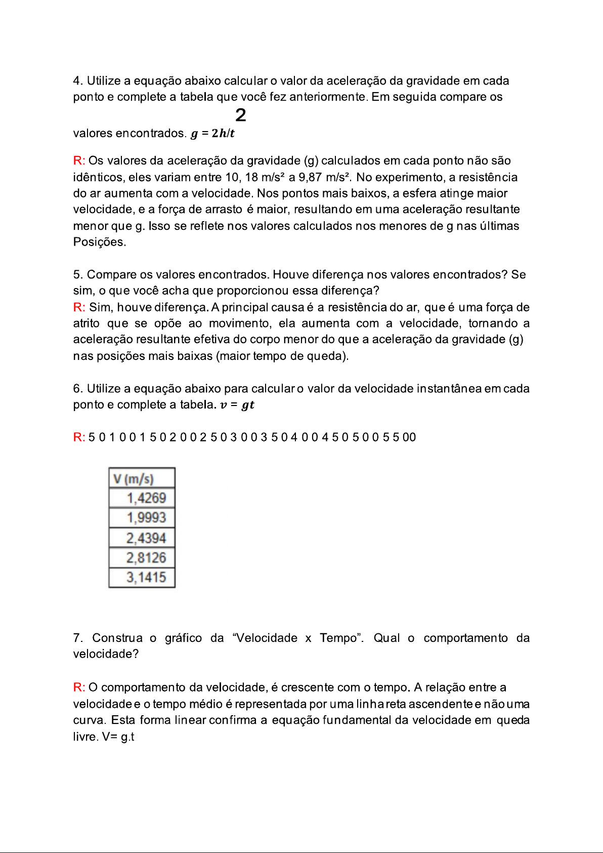 Grátis: Relatório Movimento Bidimensional - Material Claro e Objetivo em  PDF para Estudo Rápido, image size:1192x1685