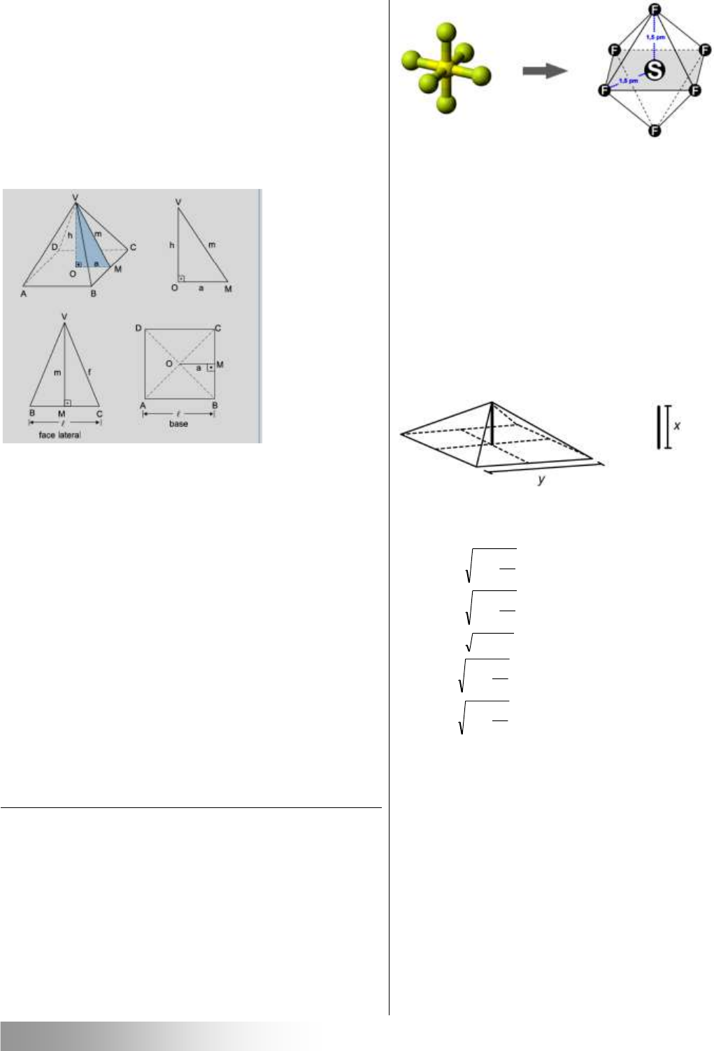 CONT) II.2.3 Pirâmide Regular, PDF, Triângulo